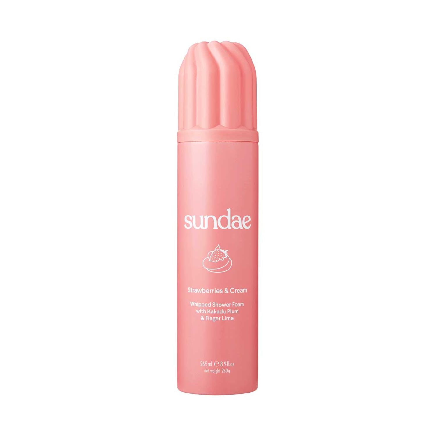 Sundae Strawberries & Cream whipped shower foam 265ml (British brand)