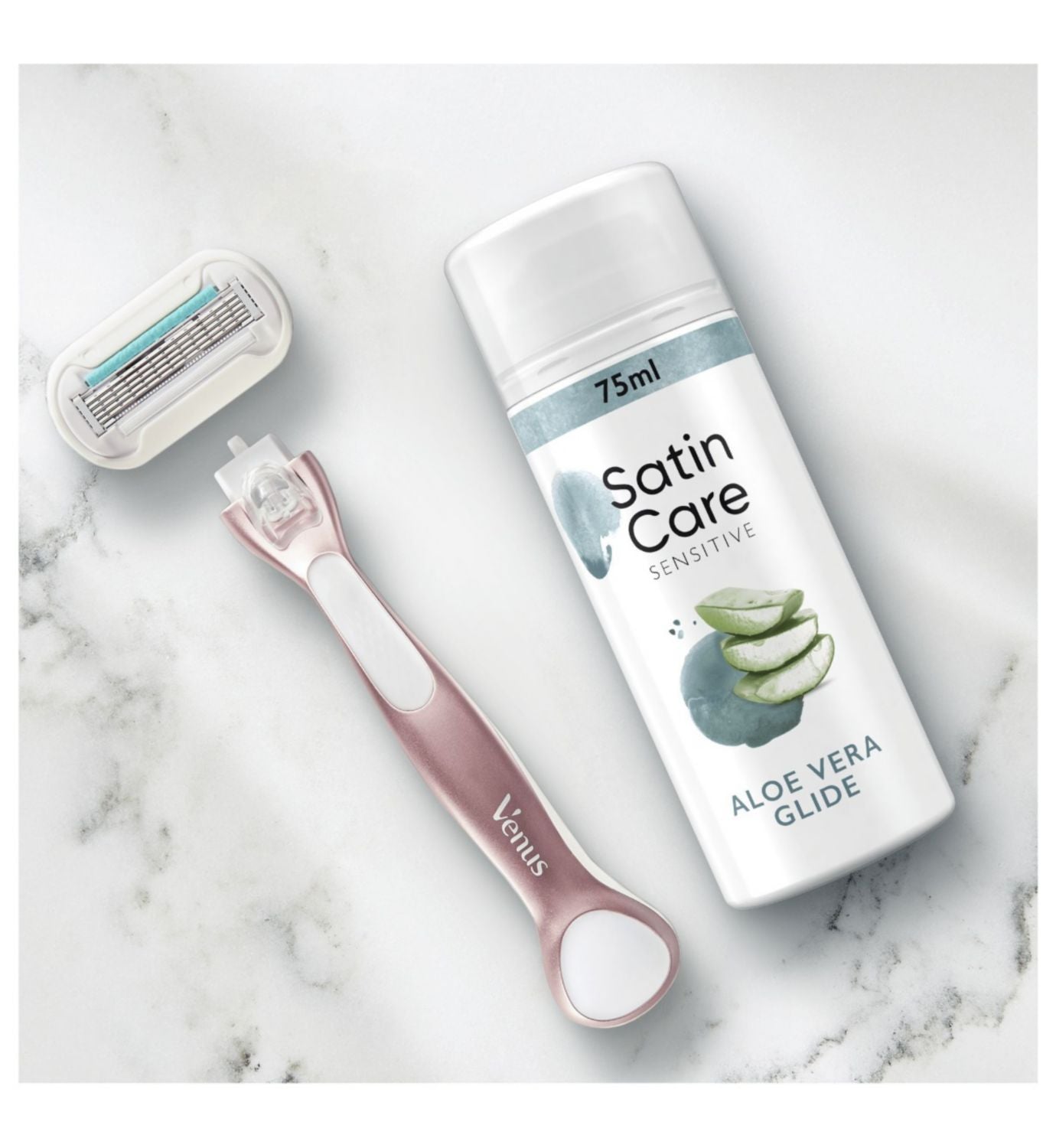 Satin Care shave gel Aloe Vera Glide 75ml (British brand)