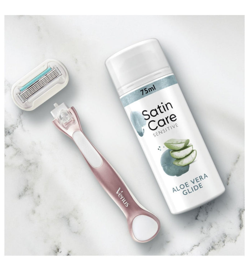 Satin Care shave gel Aloe Vera Glide 75ml (British brand)