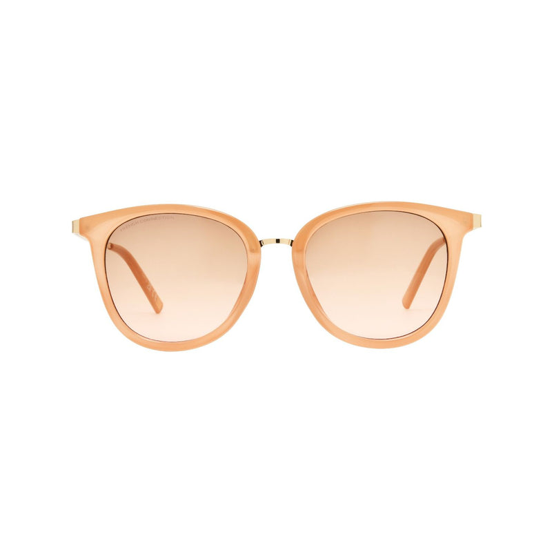 French Connection sunglasses milky pink nude shiny gold metal 1 pair, imported from the UK