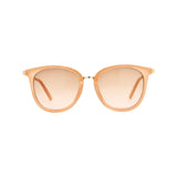 French Connection sunglasses milky pink nude shiny gold metal 1 pair, imported from the UK
