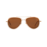 Boots ladies sunglasses rose gold combination aviator, imported from the UK