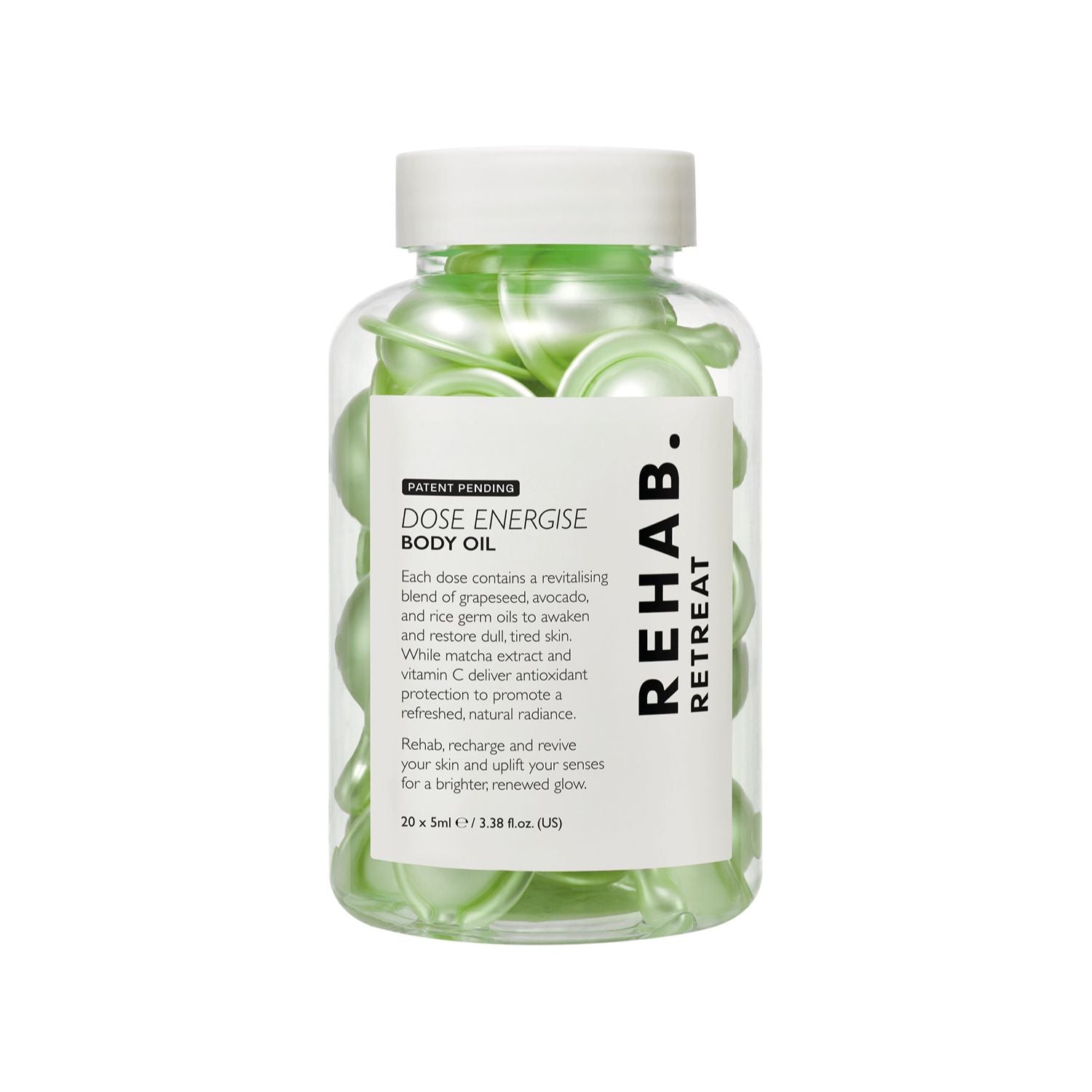 REHAB Retreat Dose Energise body oil (British brand)