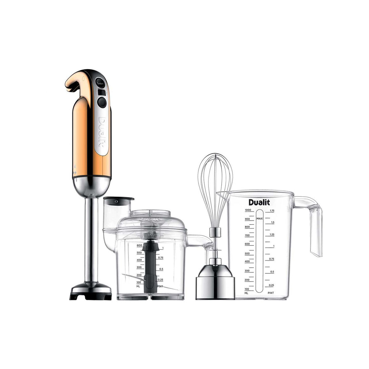 Dualit copper hand blender with 700W motor (British brand)
