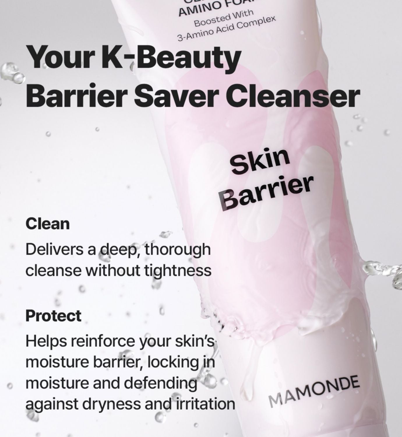 Mamonde Probiotics Ceramide Amino Foam cleanser 120g, UK version
