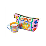 Eleanor Bowmer Aries zodiac mug and zip bag set (British brand)