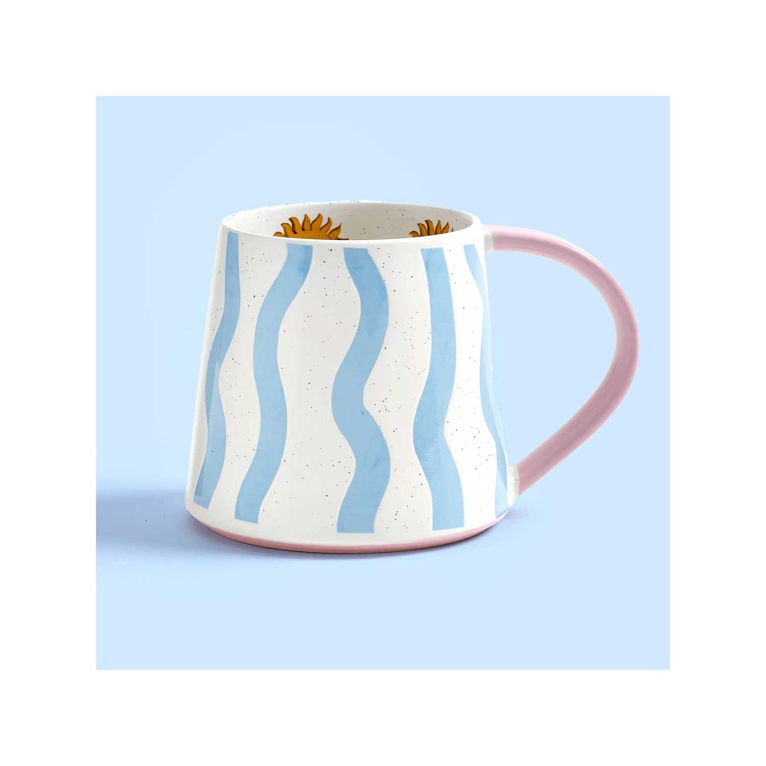 Eleanor Bowmer Electric Coast Blue Wave mug set of 4 (British brand)
