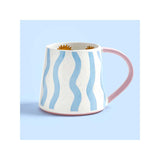 Eleanor Bowmer Electric Coast Blue Wave mug set of 4 (British brand)