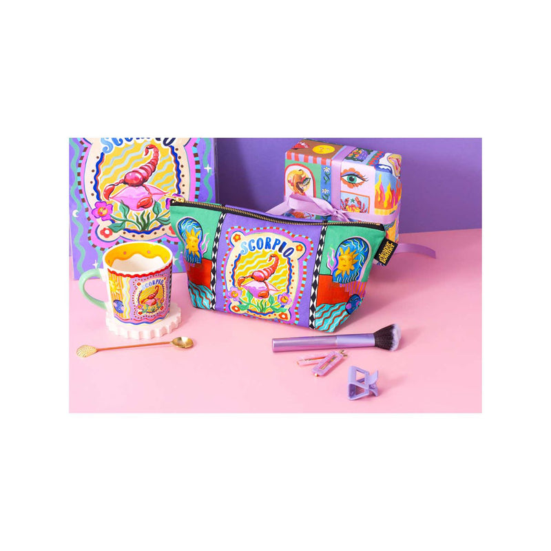 Eleanor Bowmer Scorpio zodiac mug and zip bag set - British product