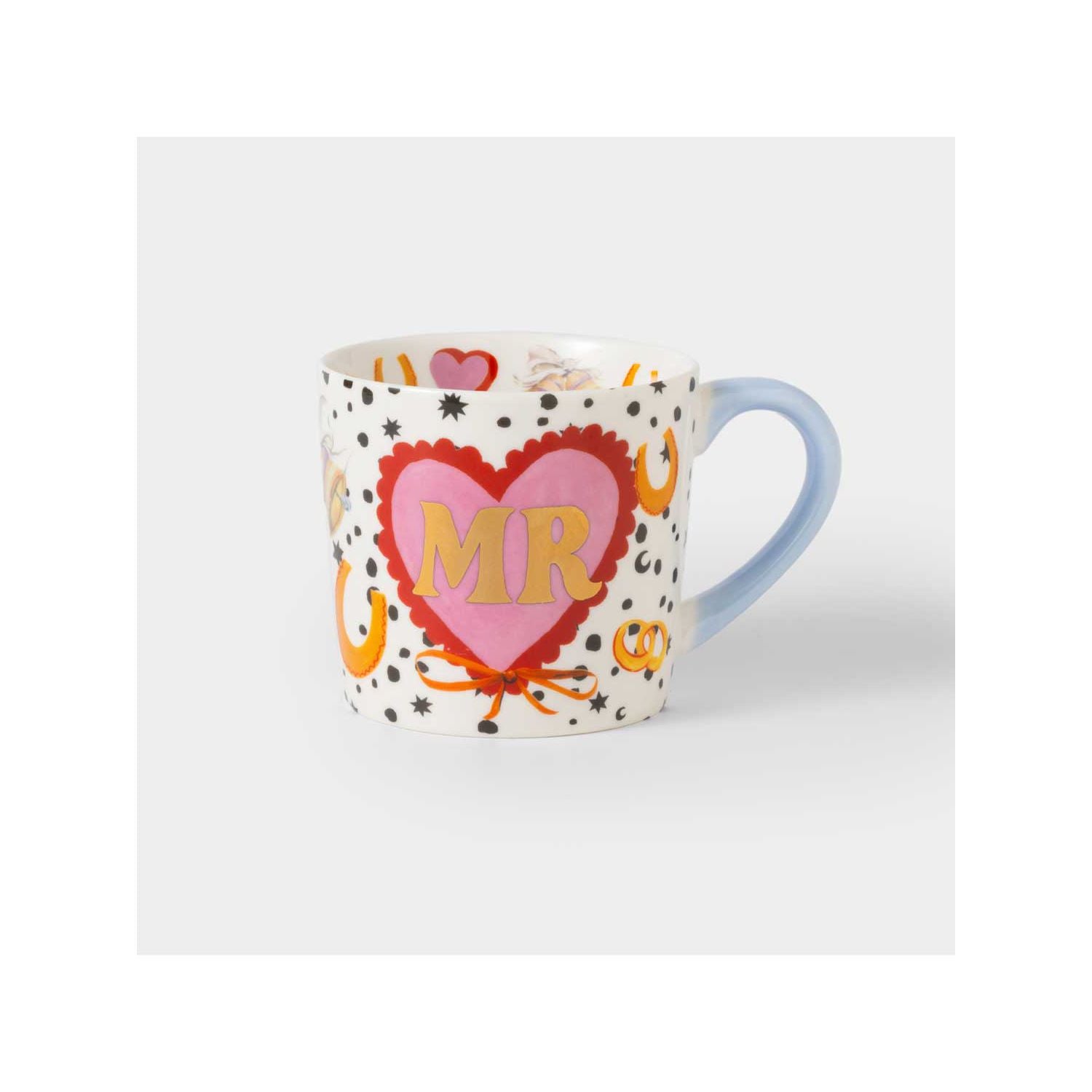 Eleanor Bowmer Mr & Mr bone china mug set, imported from the UK