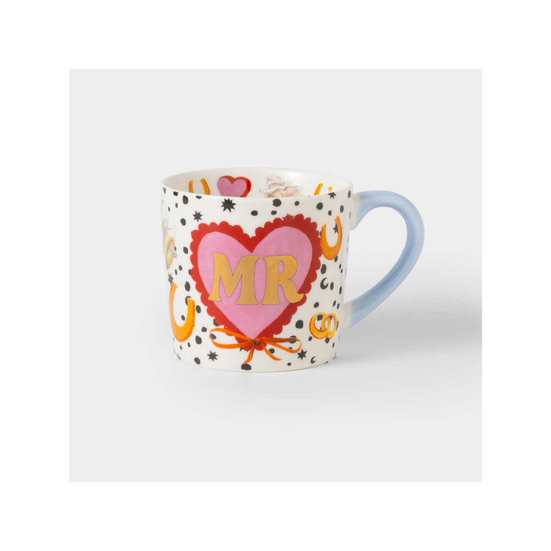 Eleanor Bowmer Mr & Mr bone china mug set, imported from the UK
