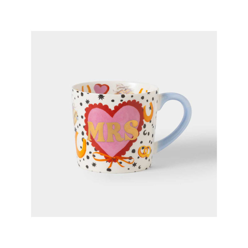 Eleanor Bowmer Mrs & Mrs bone china mug set 400ml, UK version