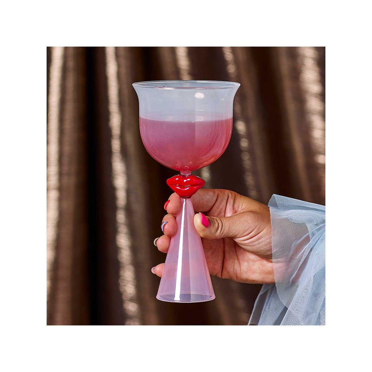 Eleanor Bowmer lip wine glasses set of 4 - British product