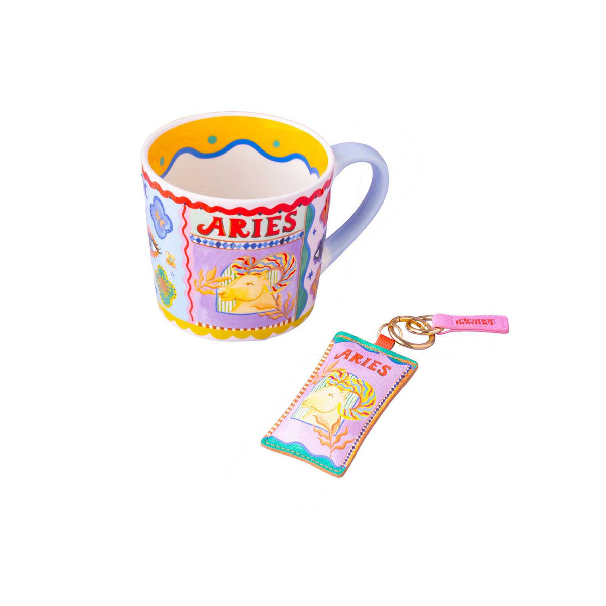 Eleanor Bowmer Aries mug and keyring set 300ml - British product