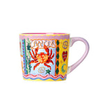 Eleanor Bowmer Cancer zodiac mug and tea towel set, UK version