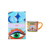 Eleanor Bowmer Libra zodiac mug and tea towel set, imported from the UK