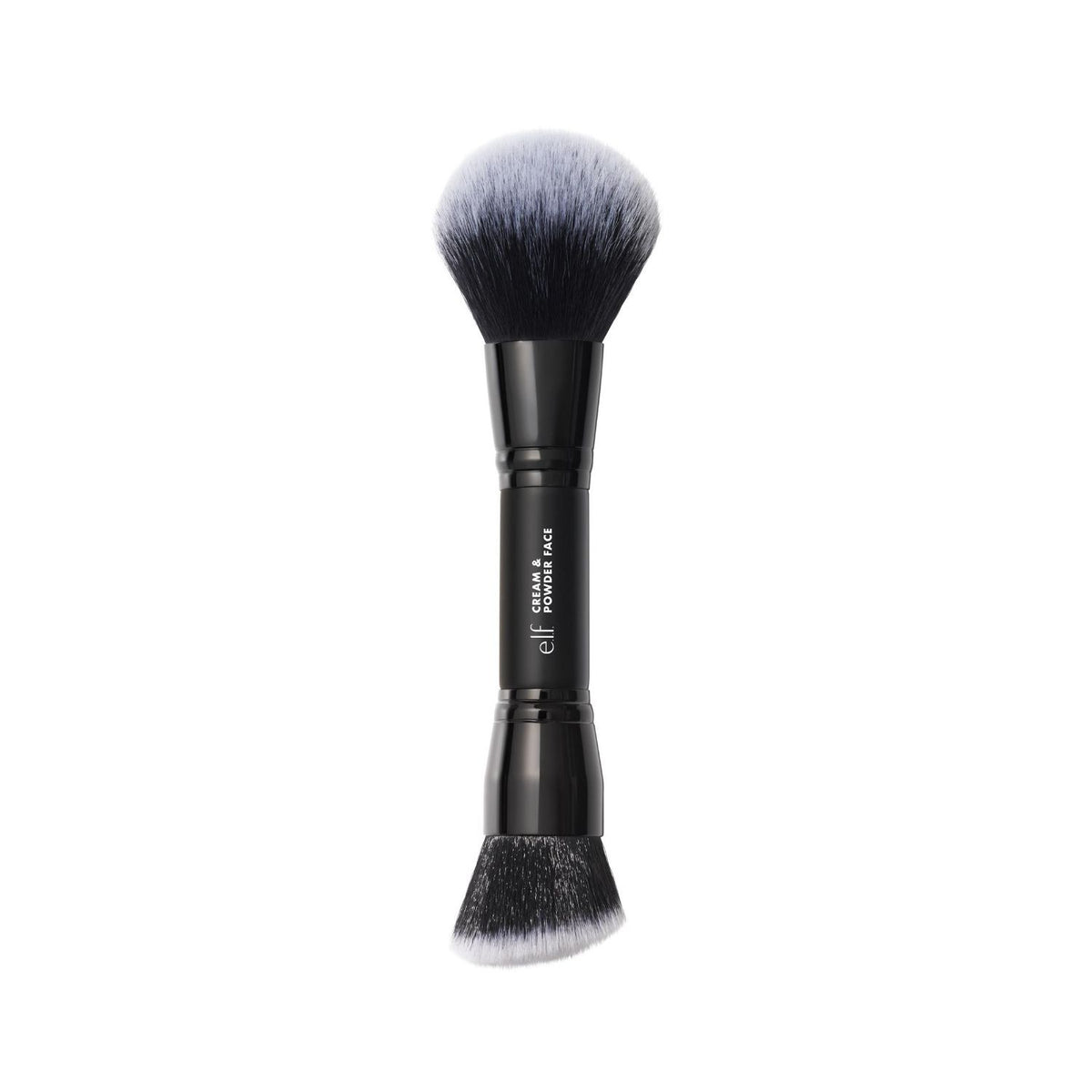 e.l.f. dual-ended face brush for cream and powder, imported from the UK