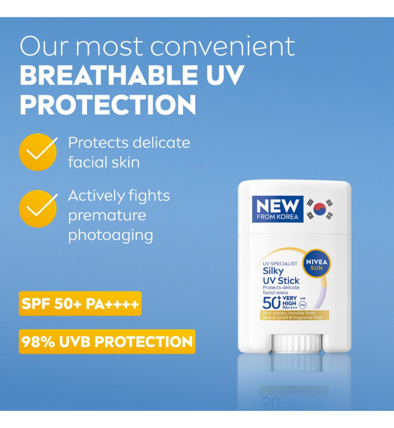 NIVEA UV Sun Stick SPF 50+ 15g, UK version