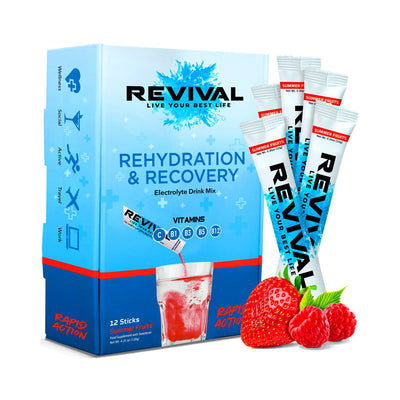 Boots Revival Rapid Rehydration Electrolyte Powder Sachet Summer Fruits 12 Pack- Buy online at McGrocer