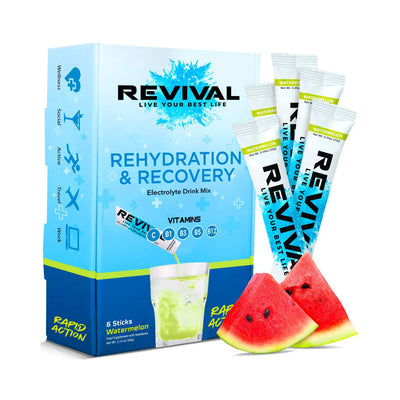 Boots Revival Rapid Rehydration Electrolyte Powder Sachet Watermelon 6 Pack- Buy online at McGrocer