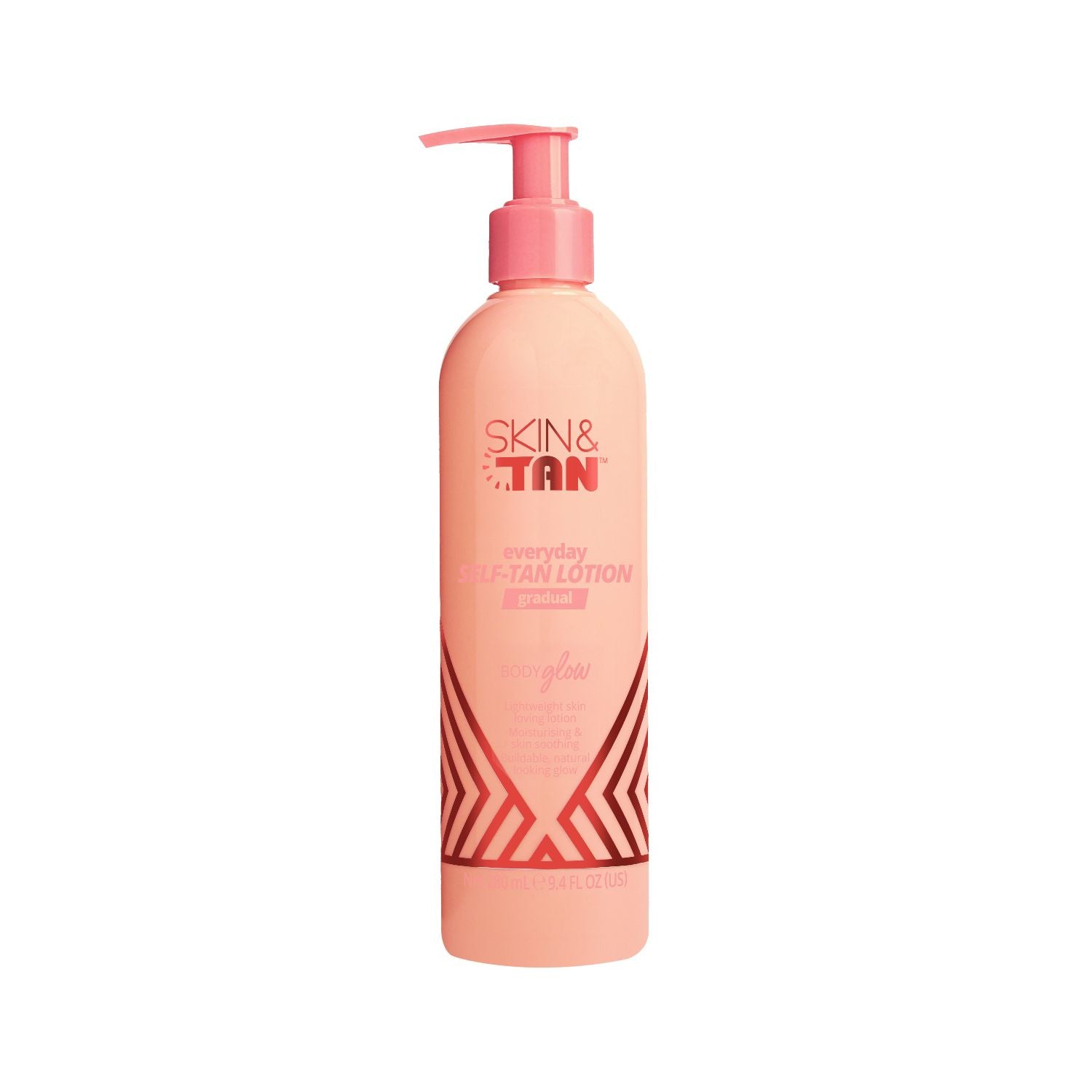 SKIN & TAN Body Glow self tan lotion medium 280ml, imported from the UK