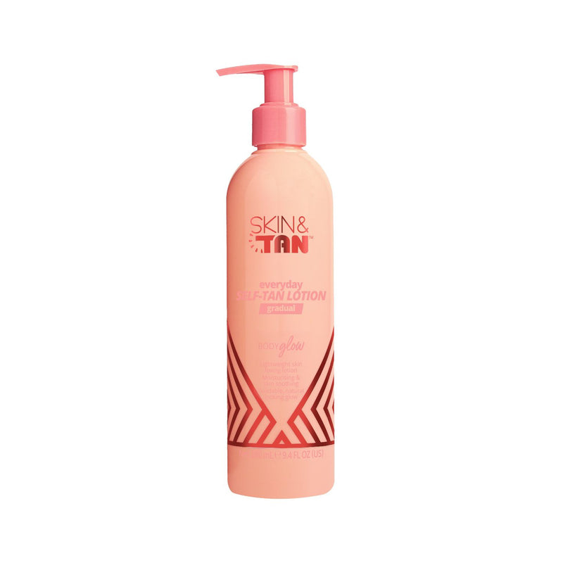 SKIN & TAN Body Glow self tan lotion medium 280ml, imported from the UK