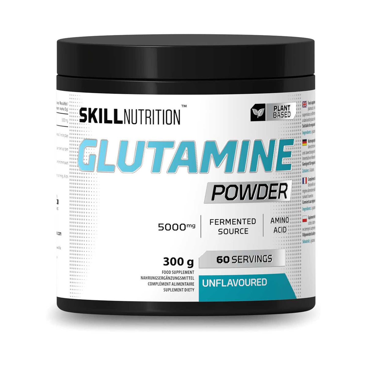 Skill Nutrition glutamine powder unflavoured 300g - British product