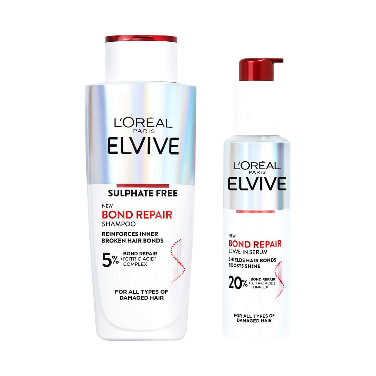 L'Oreal Elvive Bond Repair Duo hair care - British product