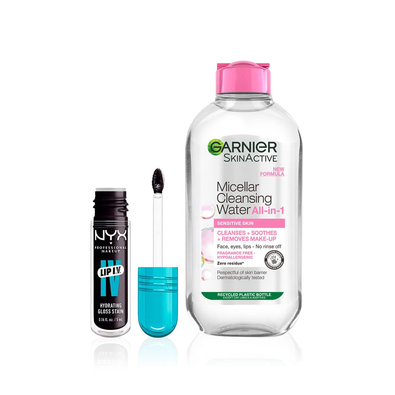 NYX Lip Stain & Garnier Micellar Water bundle, imported from the UK