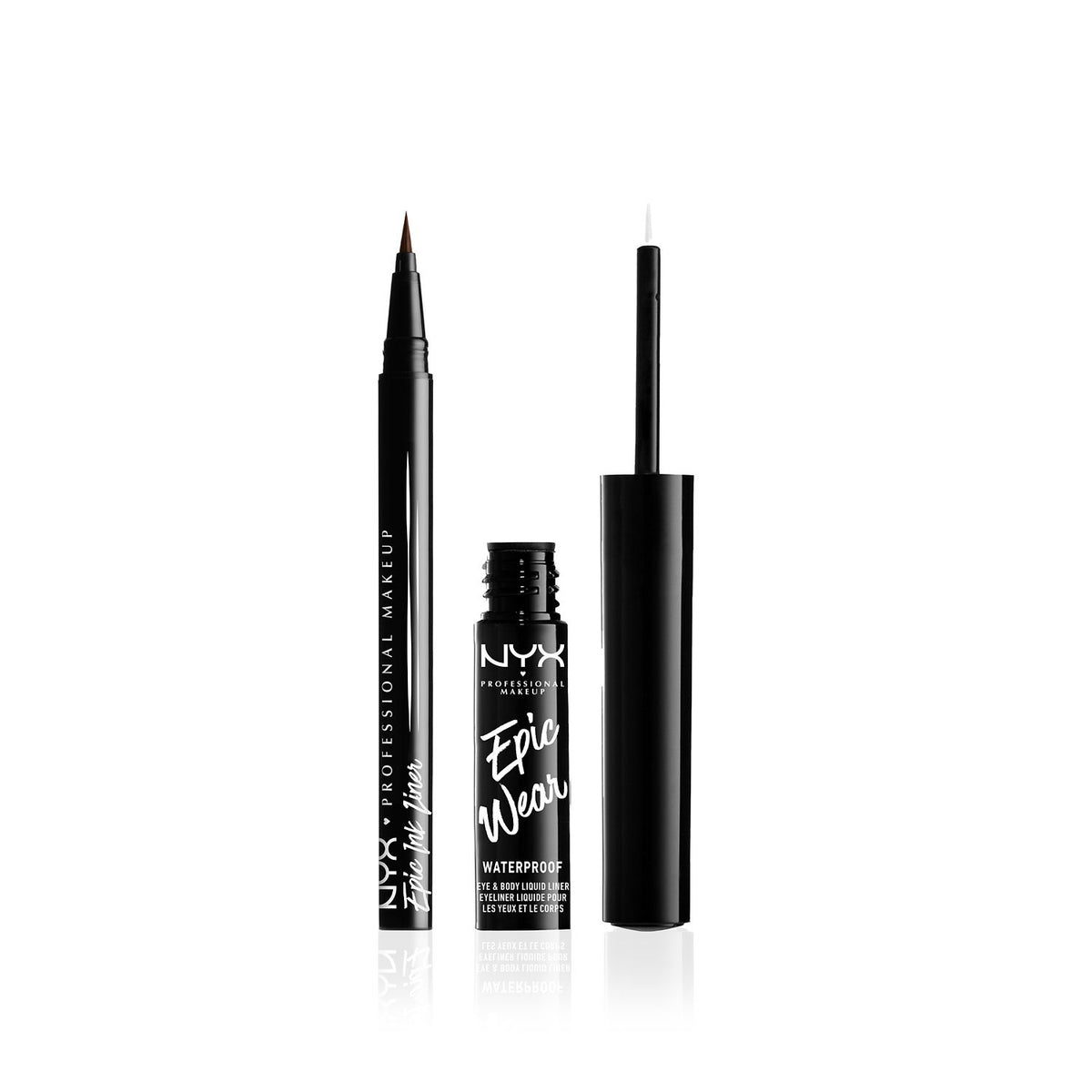 NYX Black & White eye liner duo, UK version