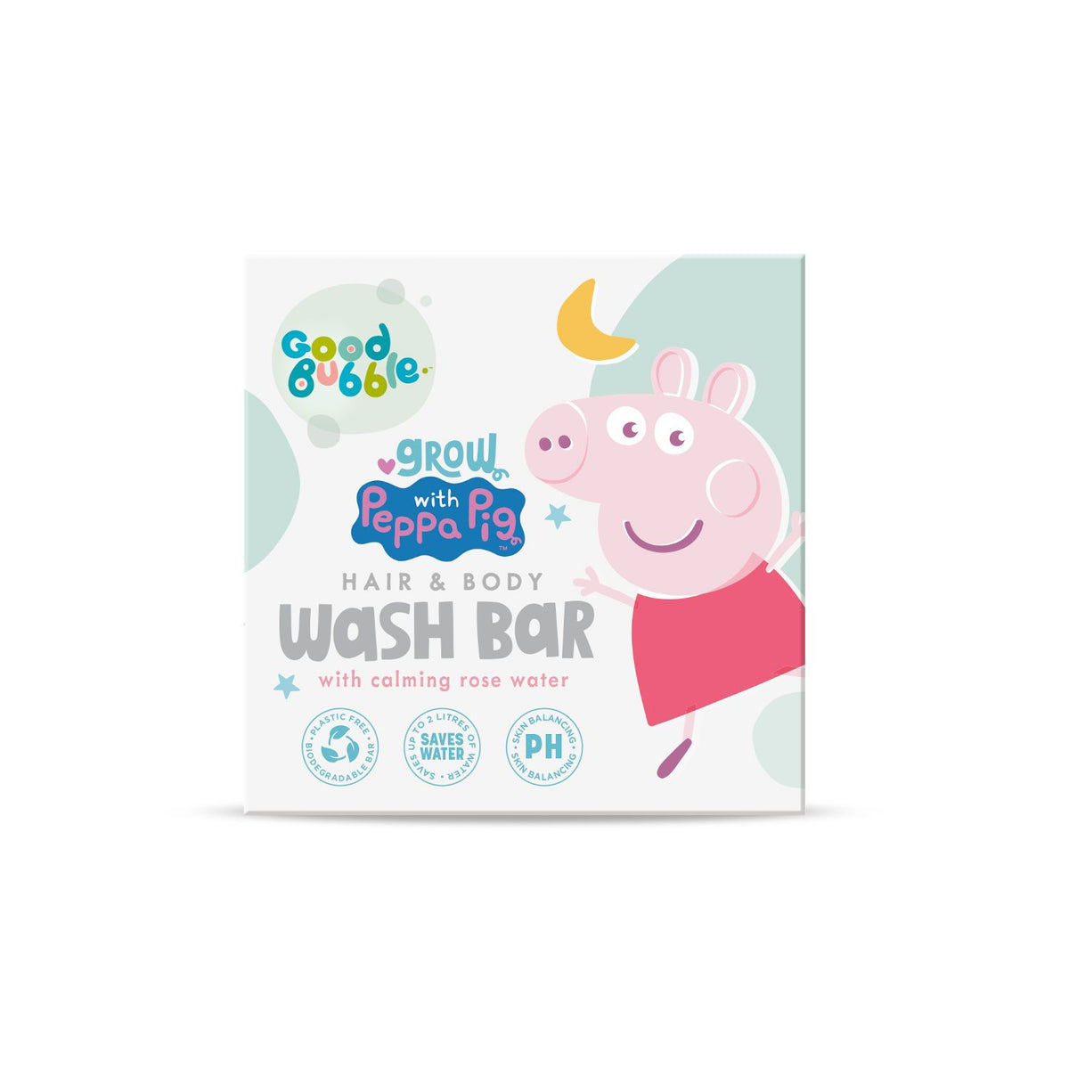 Good Bubble Peppa Pig baby wash bar 80g, imported from the UK