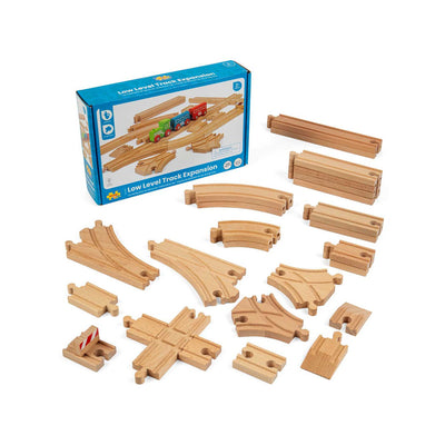 Boots Bigjigs Rail Low Level Wooden Train Track Expansion Pack - 25 Pieces- Buy online at McGrocer