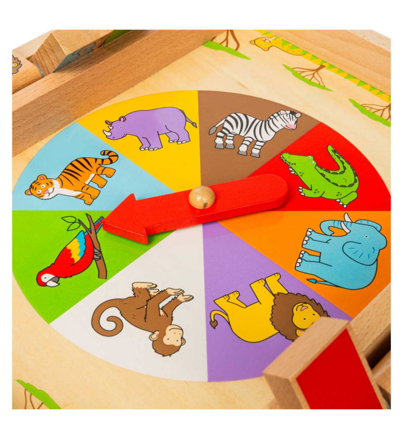 Bigjigs Toys Animal Shut the Box board game, imported from the UK