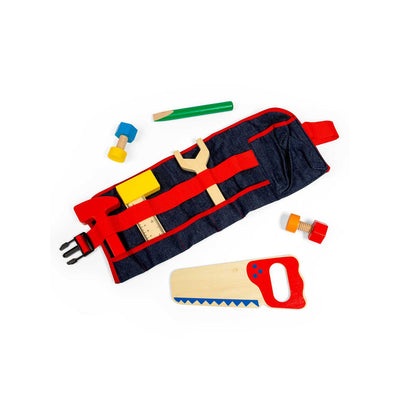 Boots Bigjigs Toys First Carpenters Toolbelt Brightly Coloured 10 Pieces- Buy online at McGrocer