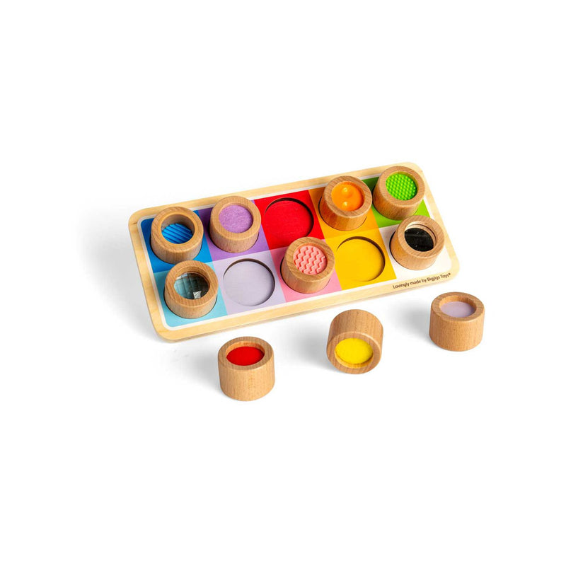 Bigjigs Toys rainbow sensory board 10 pieces (British brand)