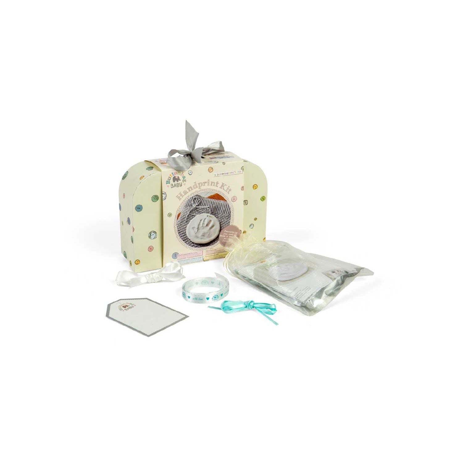 Buttonbag baby hand and foot print kit - British product