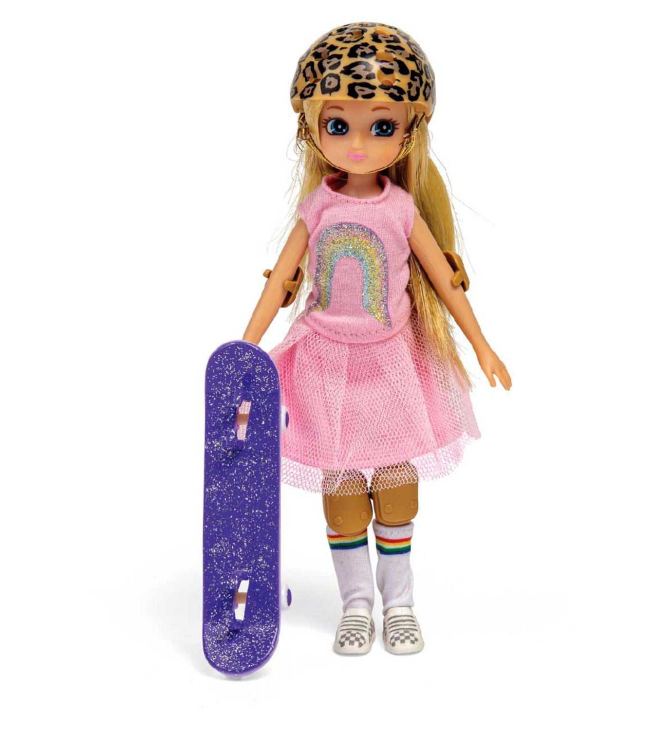 Lottie Skate Park Doll with skateboard and helmet - British product