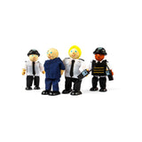 Tidlo police officers and prisoner toy figures (British brand)