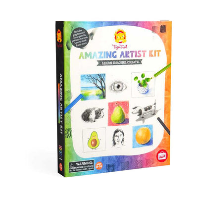 Boots Tiger Tribe Amazing Artist Kit 26-Piece All-In-One Kids Art Set with Guidebook- Buy online at McGrocer
