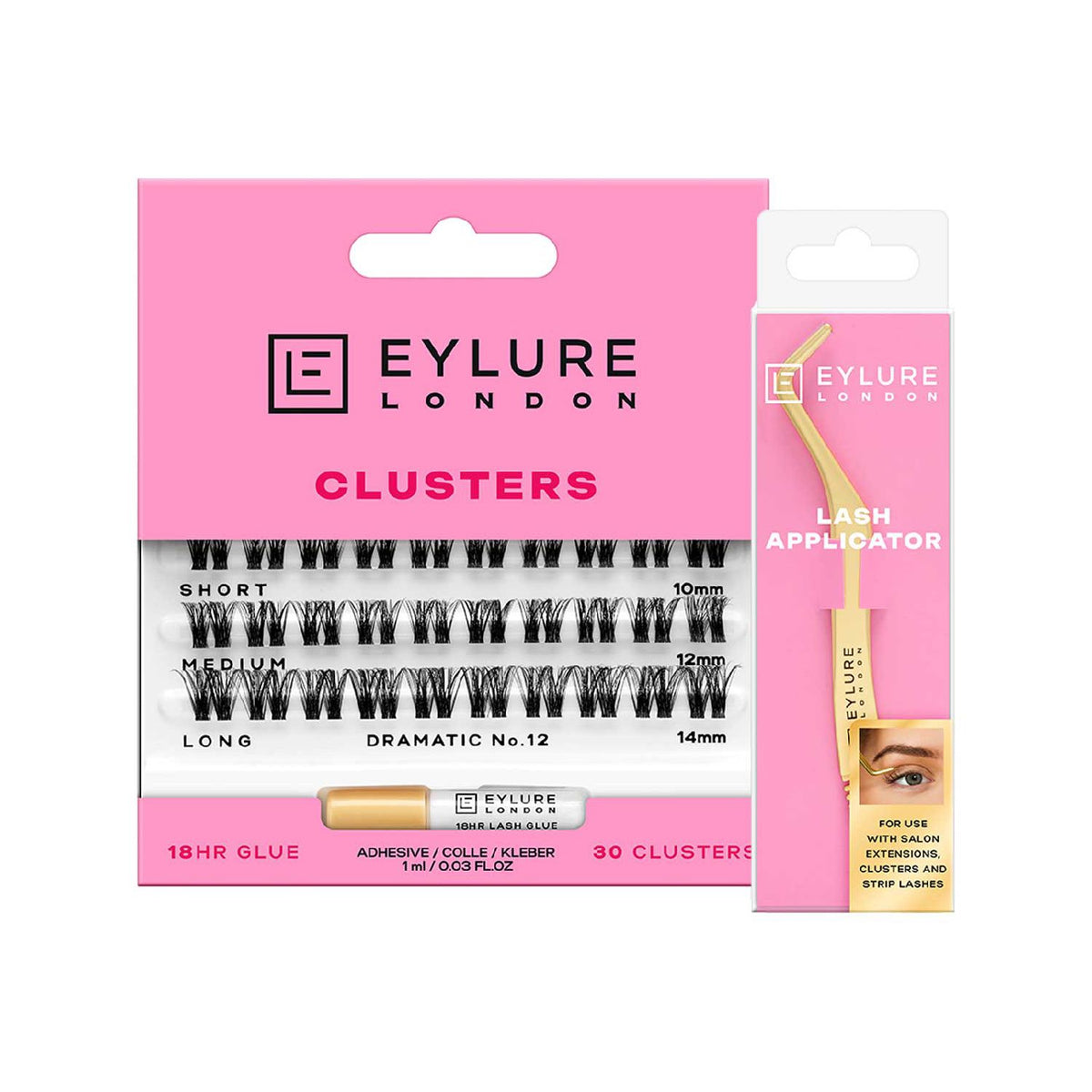 Eylure lash applicator and clusters set No.12 - British product