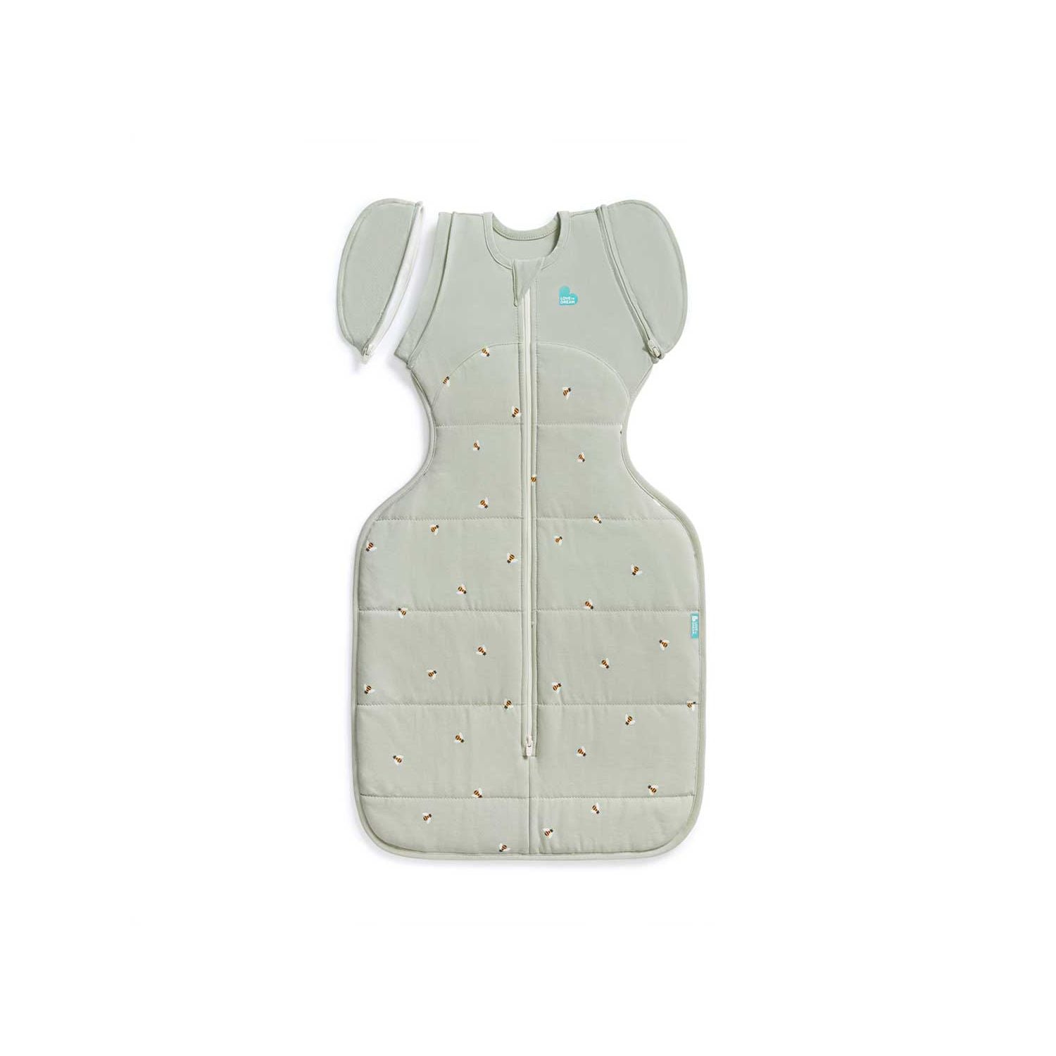 Love to Dream Swaddle Up Transition Bag Bees Olive 2.5T (British brand)