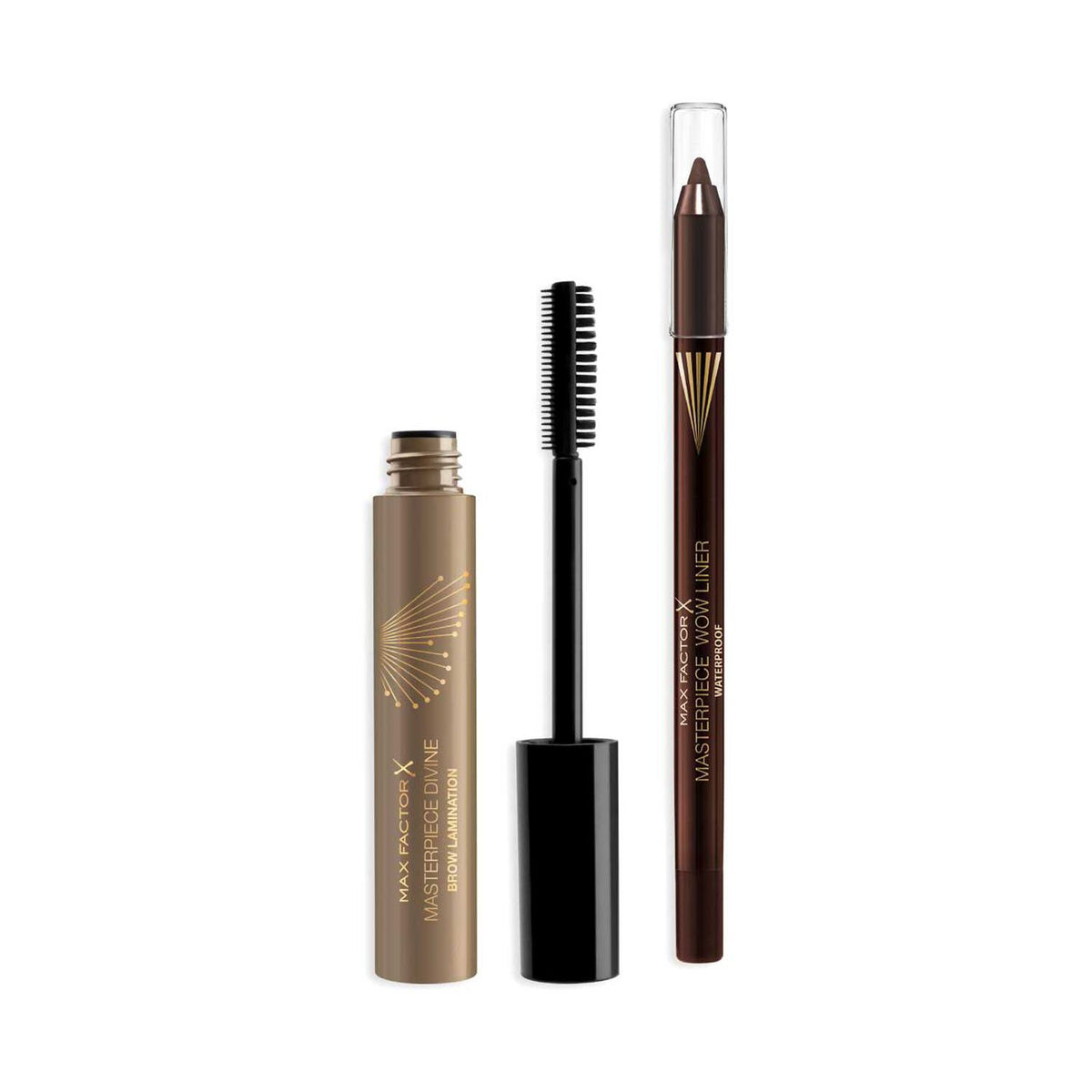 Max Factor light brow gel and chocolate eyeliner set (British brand)
