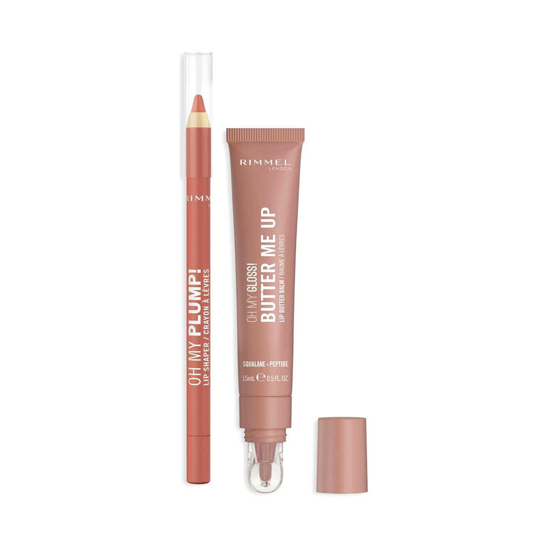 Rimmel Cappuccino Lip Liner and Café Latte Balm, imported from the UK