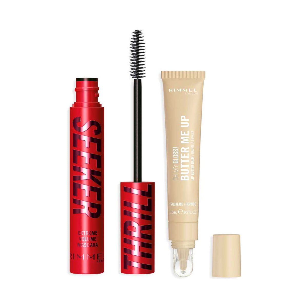 Rimmel mascara and vanilla lip butter bundle, imported from the UK