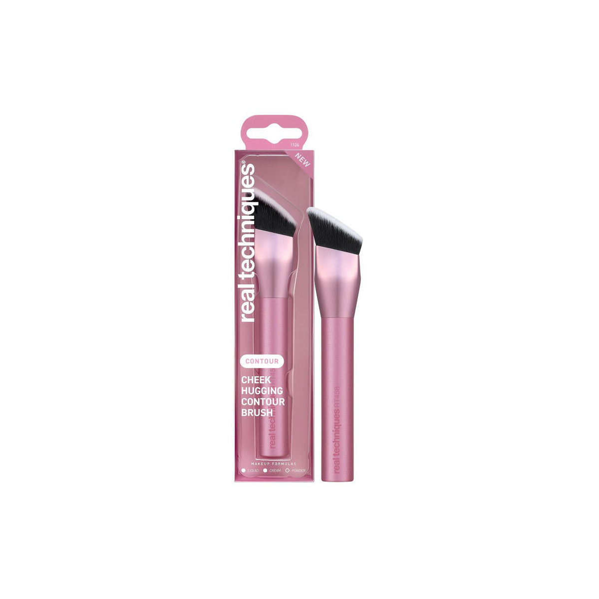 Real Techniques Cheek Hugging Contour Brush with UltraPlush bristles (British brand)