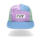 Runr Sydney running hat with blue green purple colours, imported from the UK