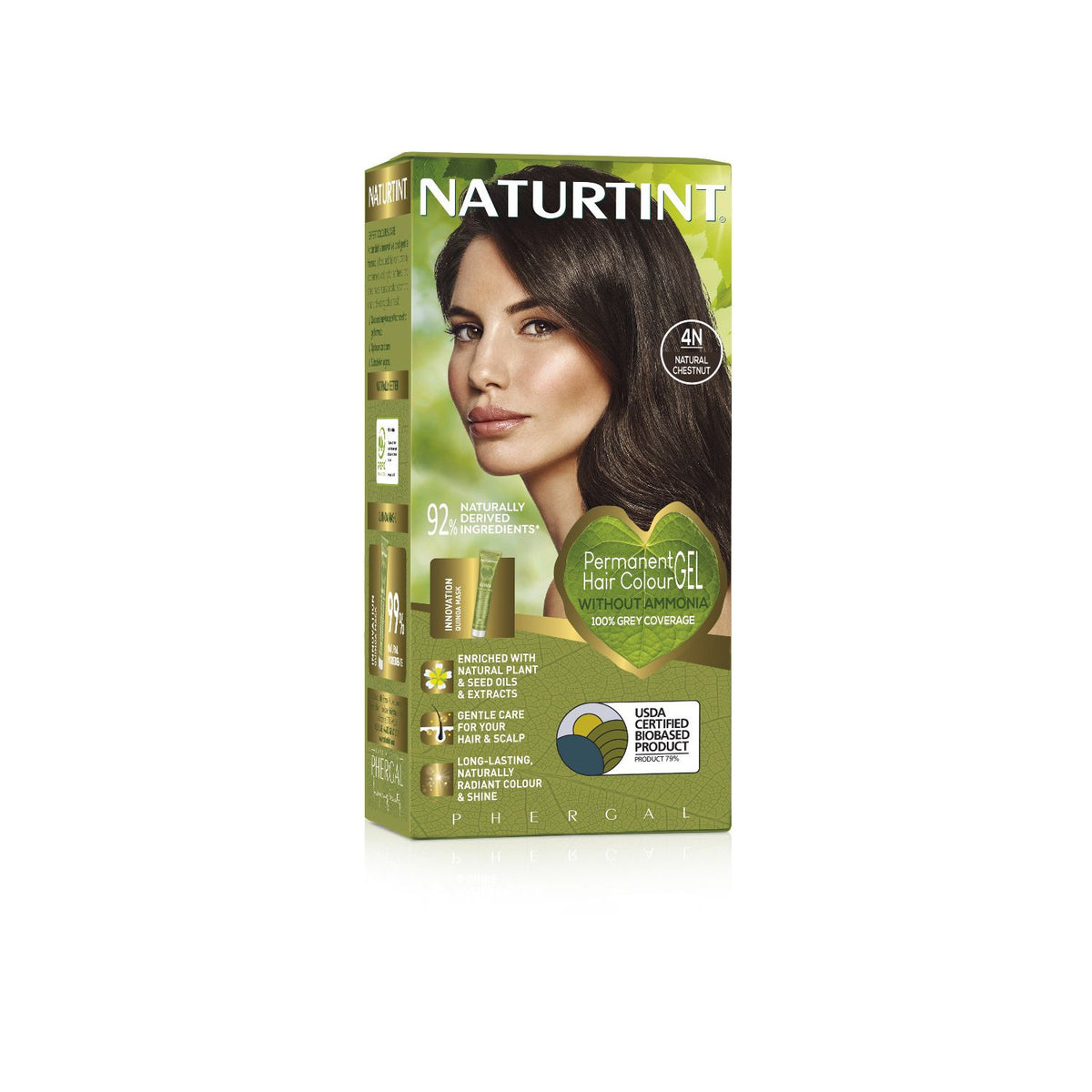 Naturtint hair colour gel Natural Chestnut 170ml - British product