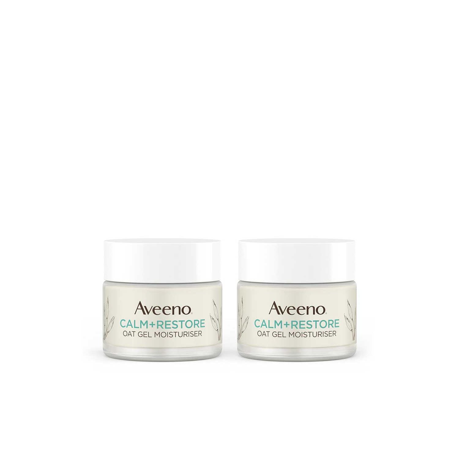 Aveeno Oat Gel Moisturiser Duo Bundle, imported from the UK