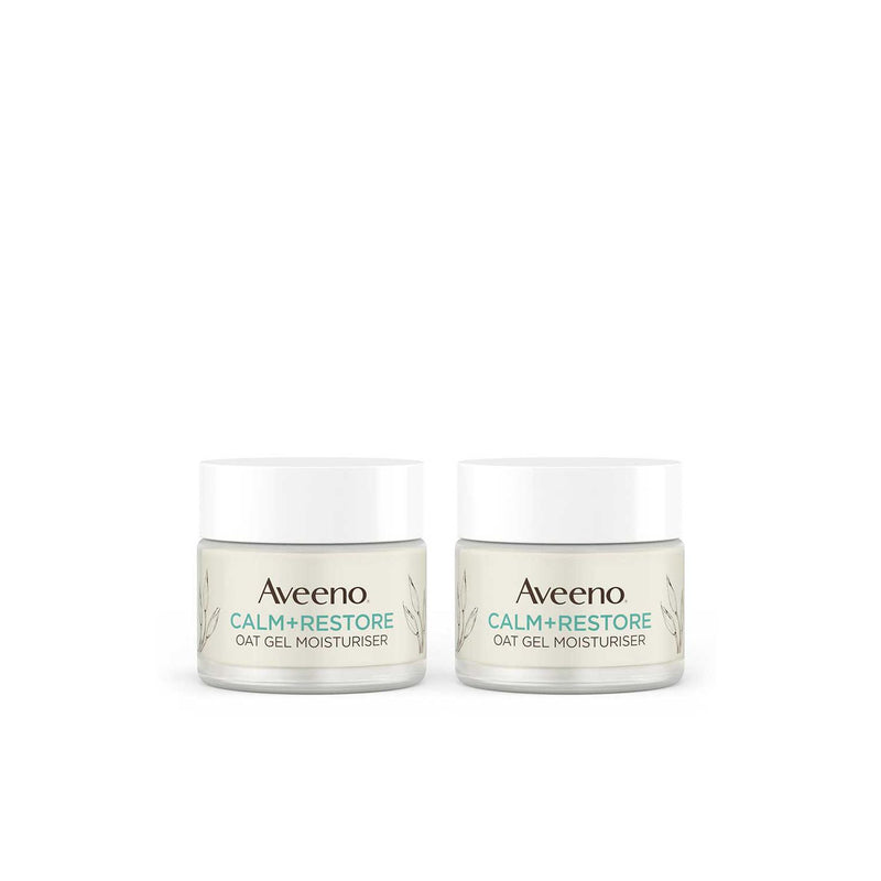Aveeno Oat Gel Moisturiser Duo Bundle, imported from the UK