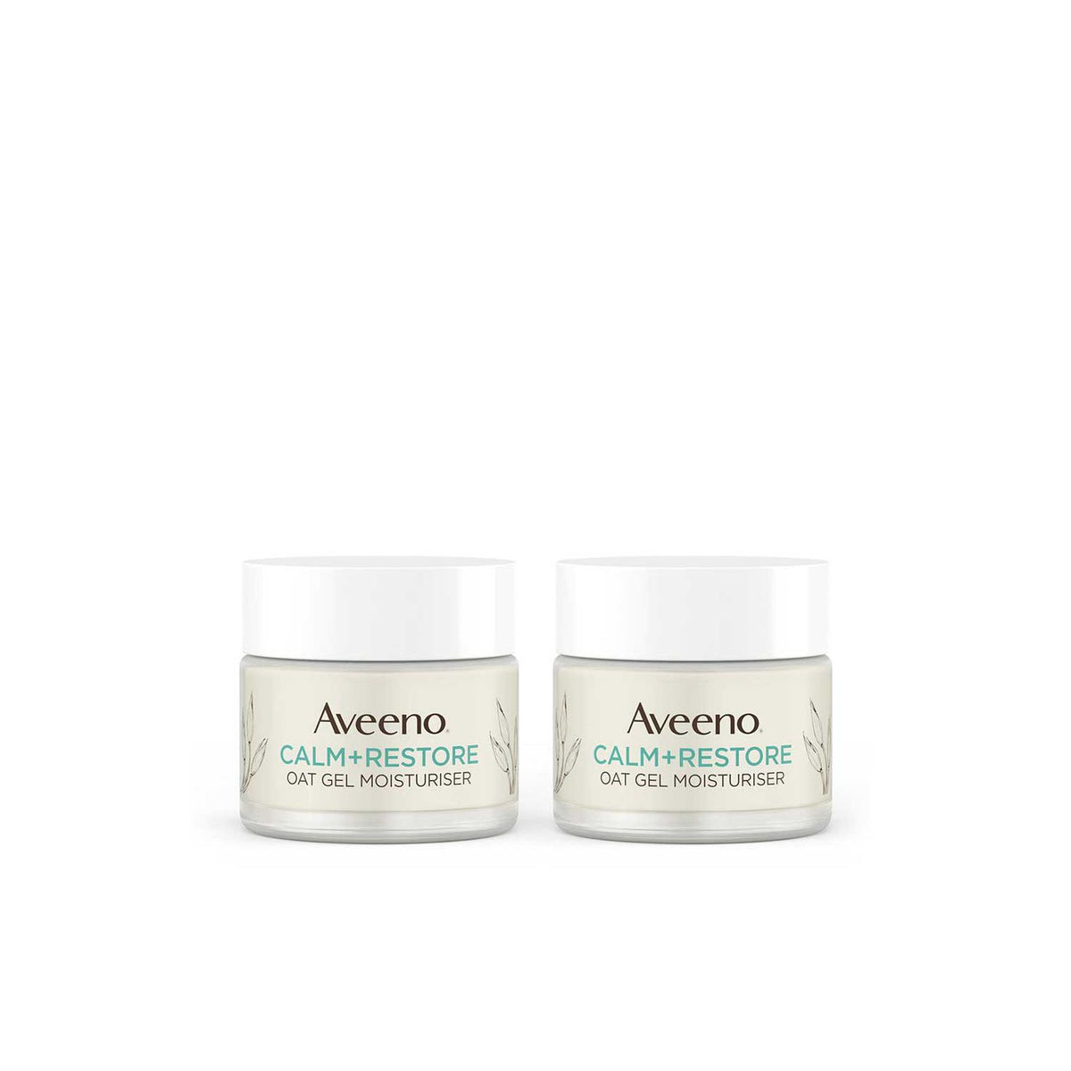 Aveeno Oat Gel Moisturiser Duo Bundle, imported from the UK
